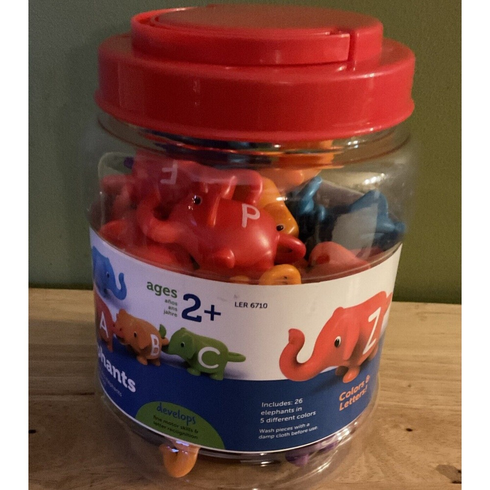 Learning Resources Snap-n-Learn ABC Elephants 26 Pieces